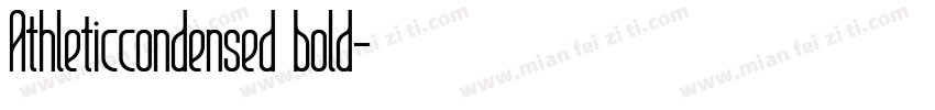 Athleticcondensed bold字体转换
